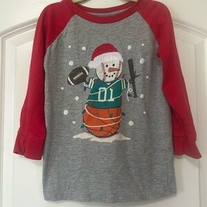 CR Sports | (4T) Sports Snowman Baseball Tee